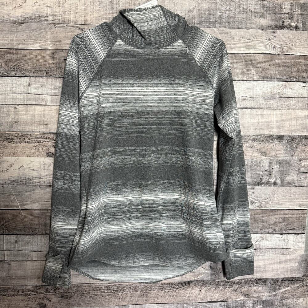 Marmot Women's Kestrel Hoody Med Gray Space Dye Balaclava Face Mask Layer